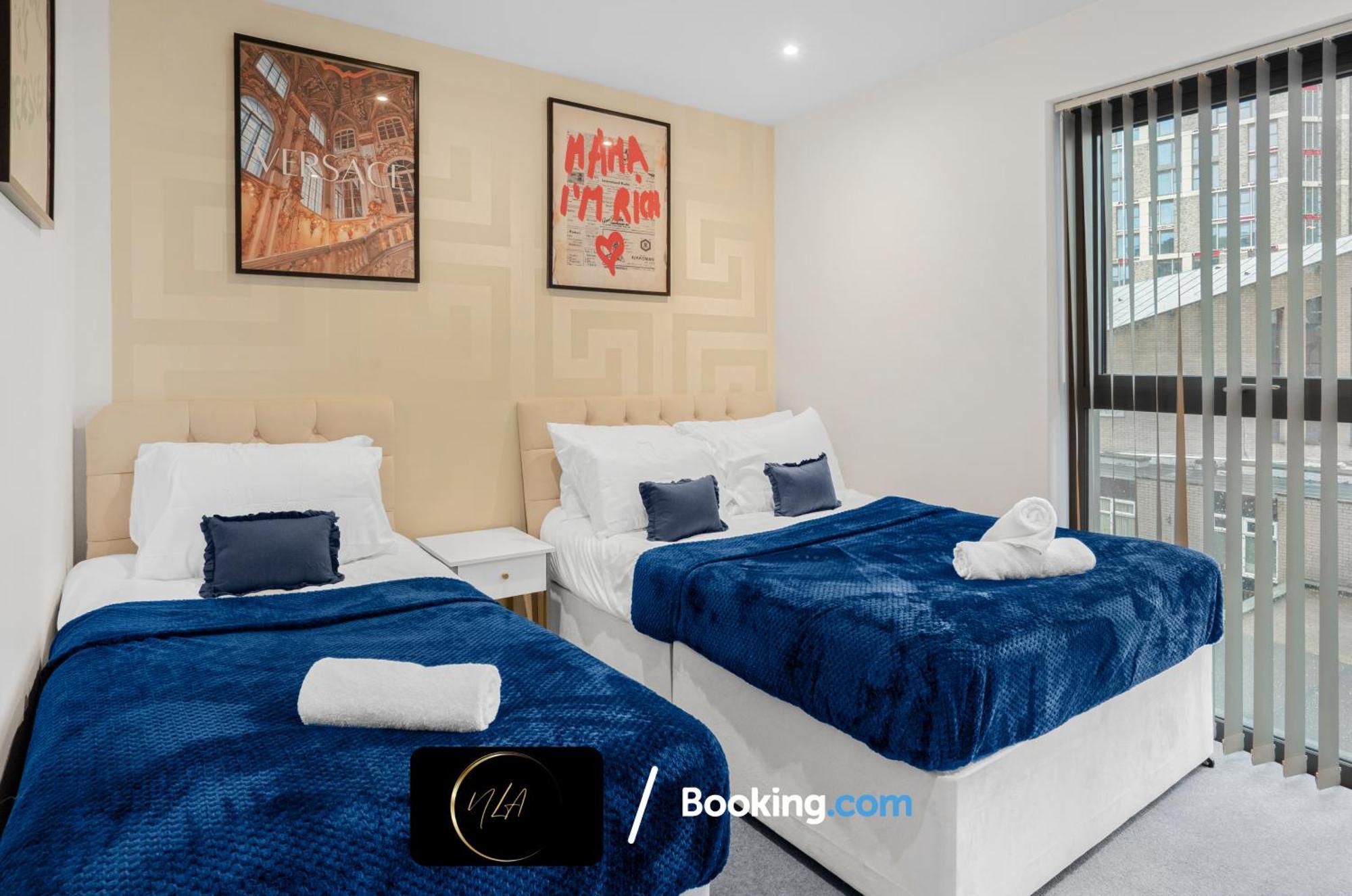 City Centre Apartment With Free Parking, 2 Bathrooms, Netflix And Wifi - Suitable For Contractors And Families - By Noor Luxury Accommodations Birmingham Exteriér fotografie