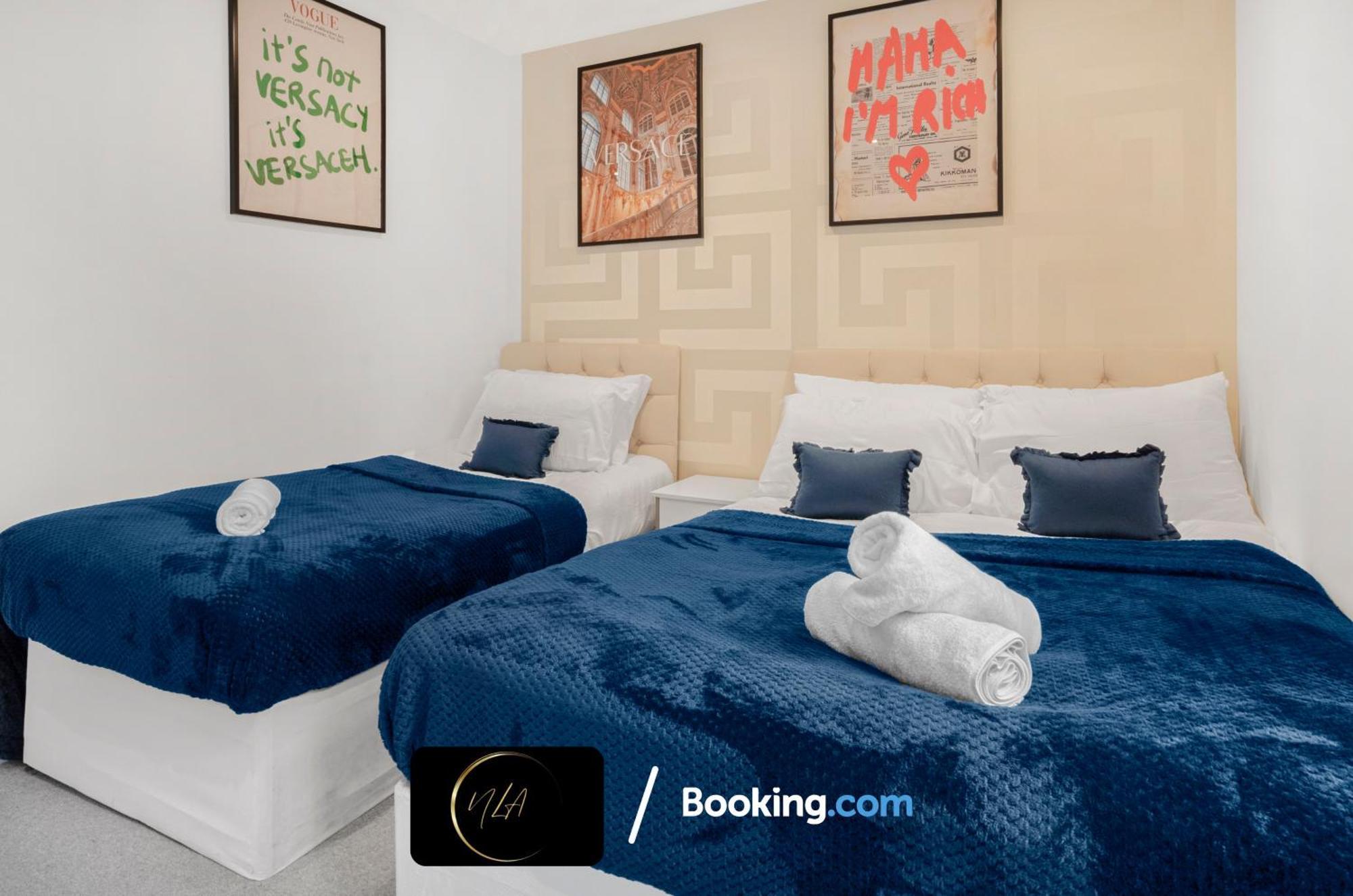 City Centre Apartment With Free Parking, 2 Bathrooms, Netflix And Wifi - Suitable For Contractors And Families - By Noor Luxury Accommodations Birmingham Exteriér fotografie