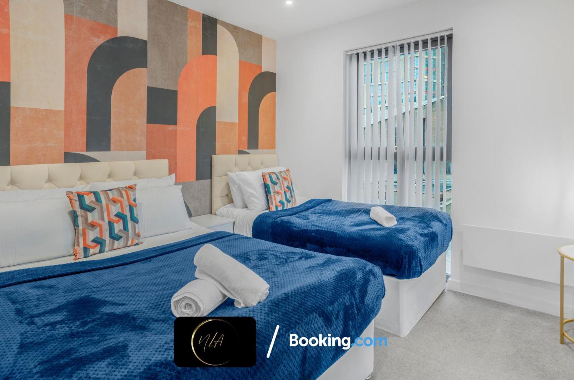 City Centre Apartment With Free Parking, 2 Bathrooms, Netflix And Wifi - Suitable For Contractors And Families - By Noor Luxury Accommodations Birmingham Exteriér fotografie